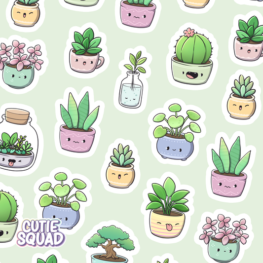Cutesy Plants | Stickervel