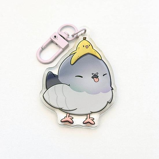 Pigeon Keychain Cute Kawaii Acrylic