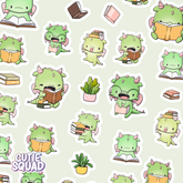 Books & Dragons Sticker Sheet