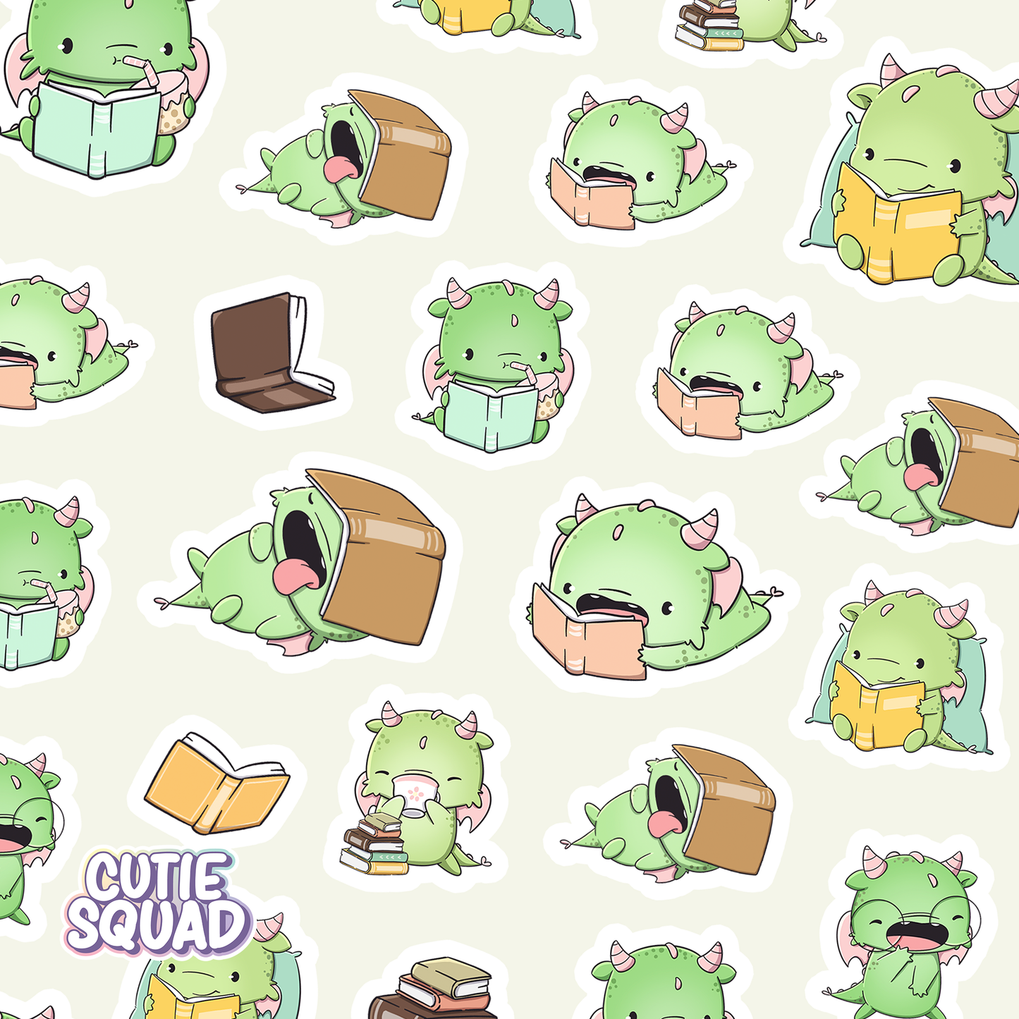 Book Dragons | Sticker Sheet