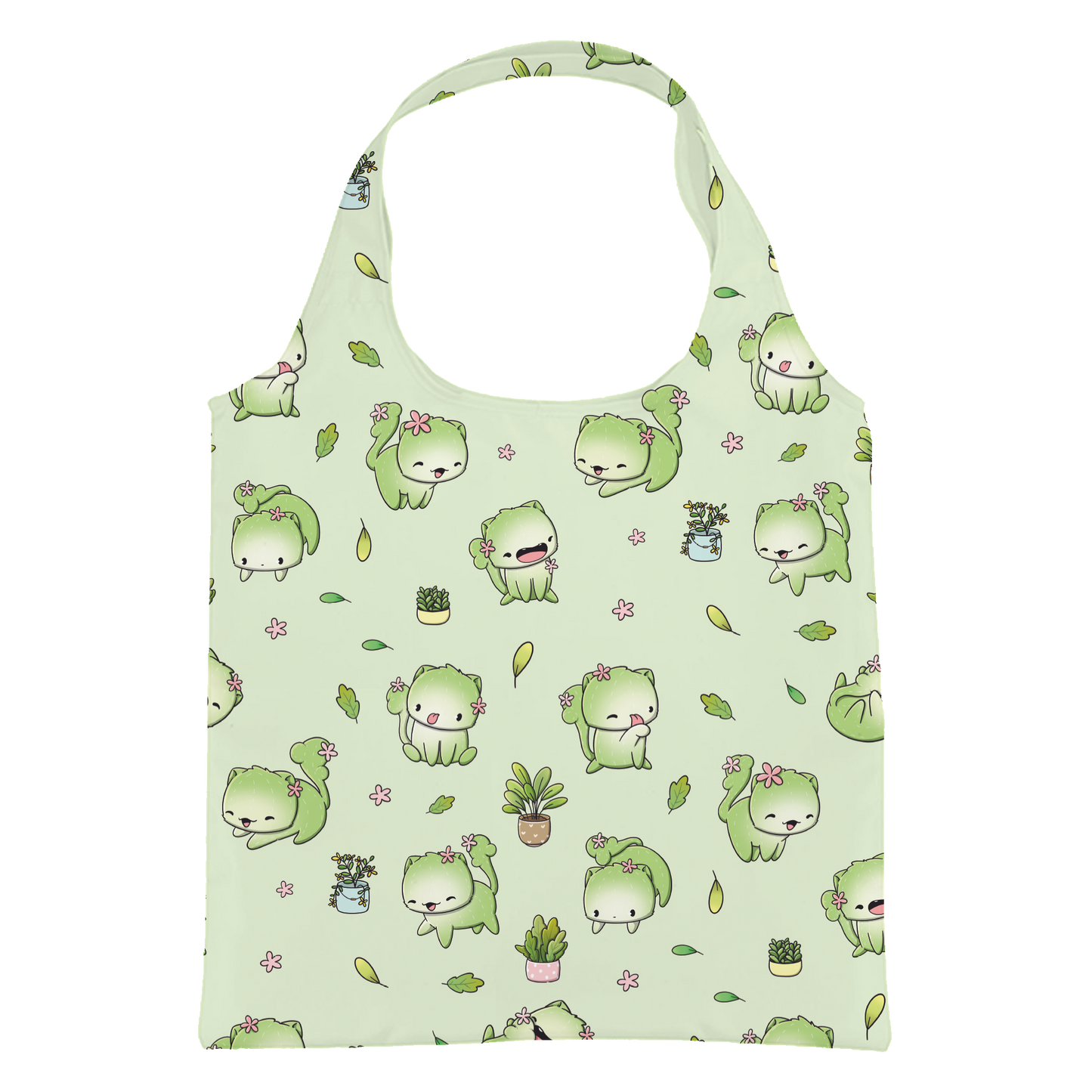 Cactus Cats | Reusable Foldable Shopping Bag
