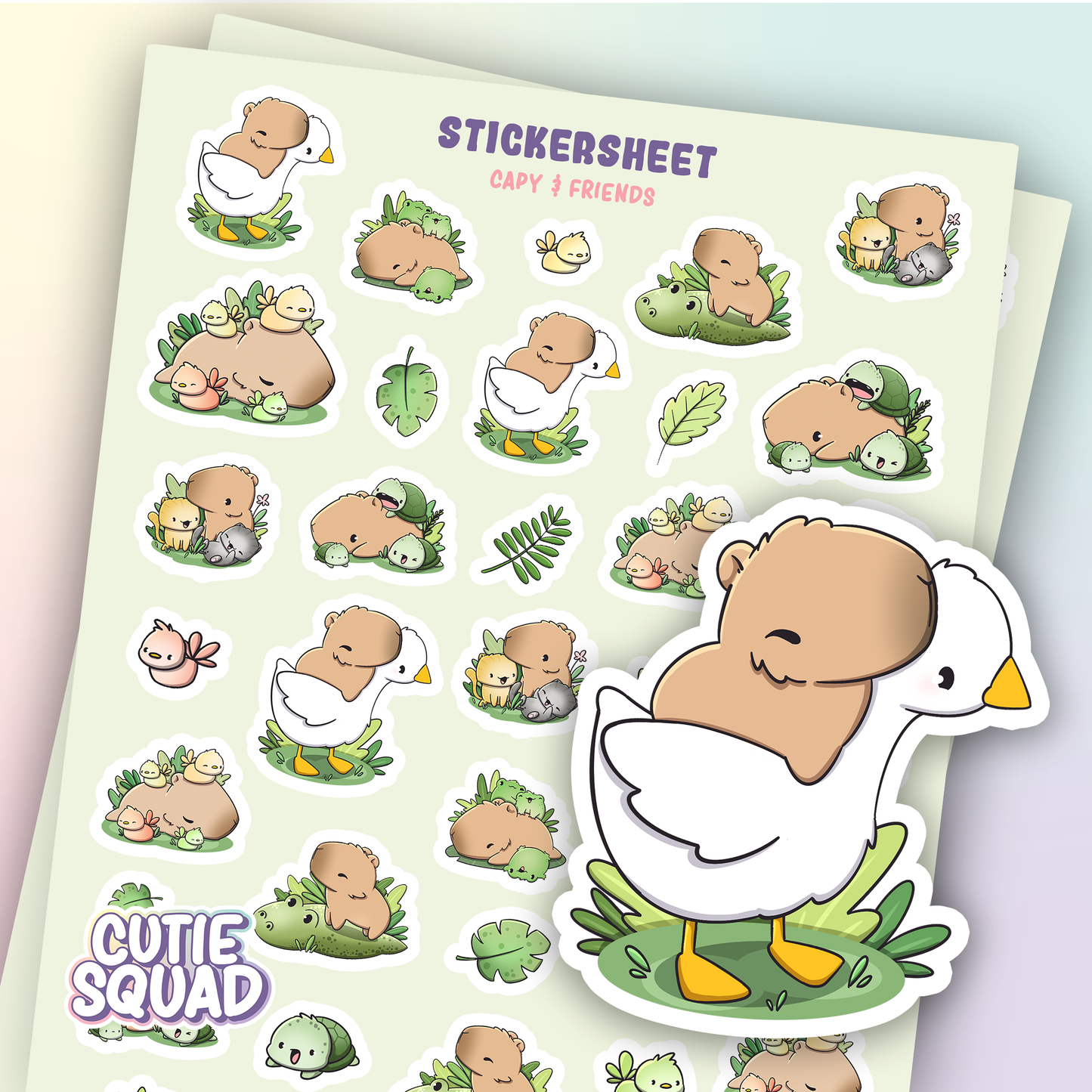 Capy & Friends | Sticker Sheet