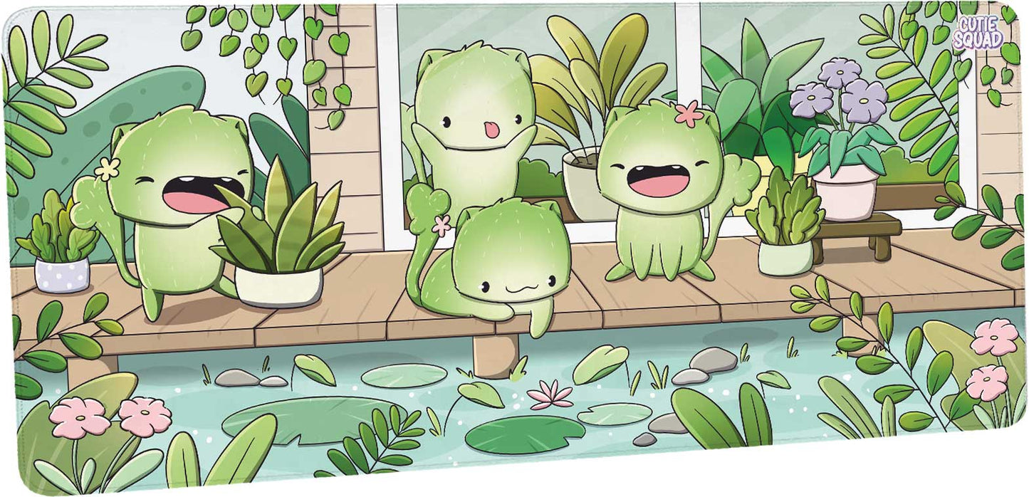 Cactus Cats Kawaii Deskmat 90x40 cm