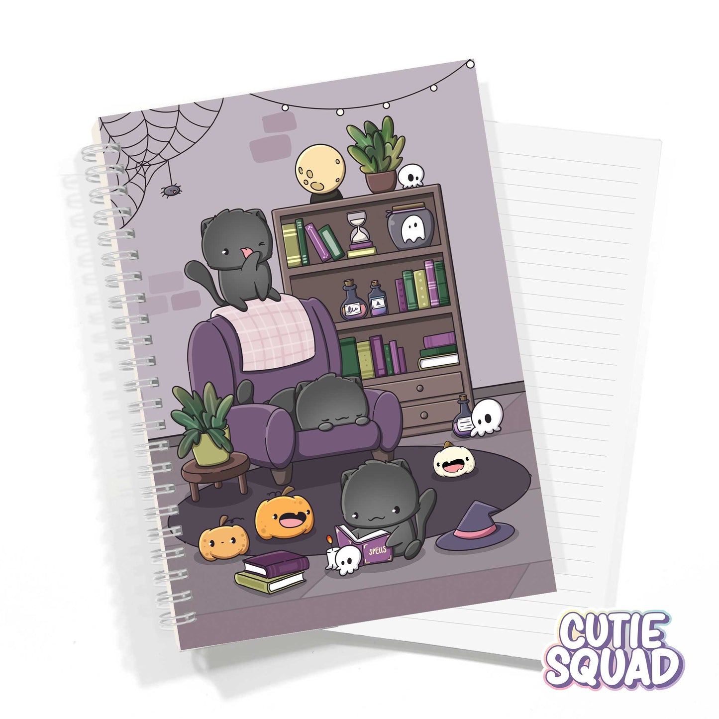 Black Cats Spooky Notitieboek A5