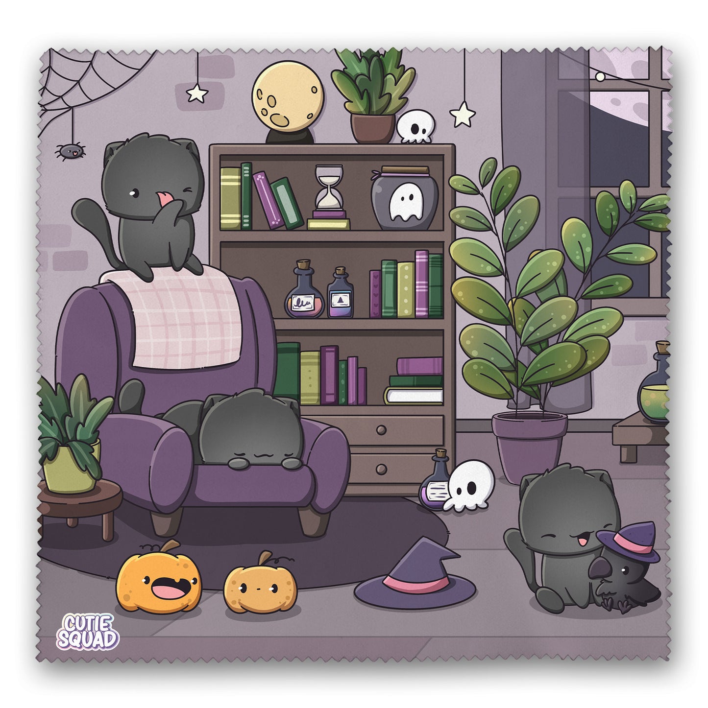 Witch Cat Cleaning Cloth