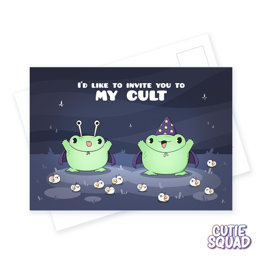 Cult invite | Postcard