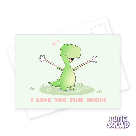 I love you this much | Postcard