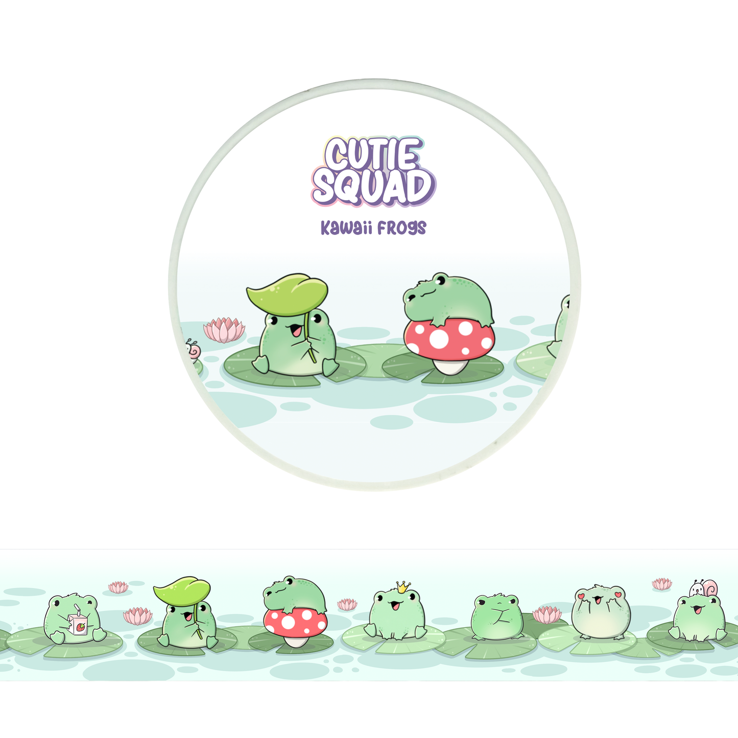 Kawaii Frogs | Washi Tape 10m