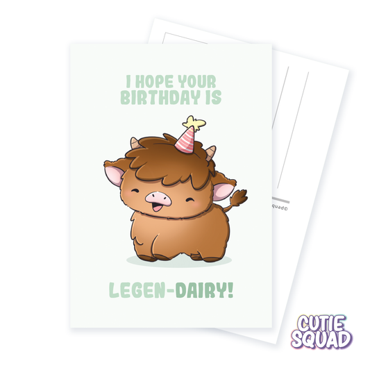 Legen-dairy birthday | Postcard
