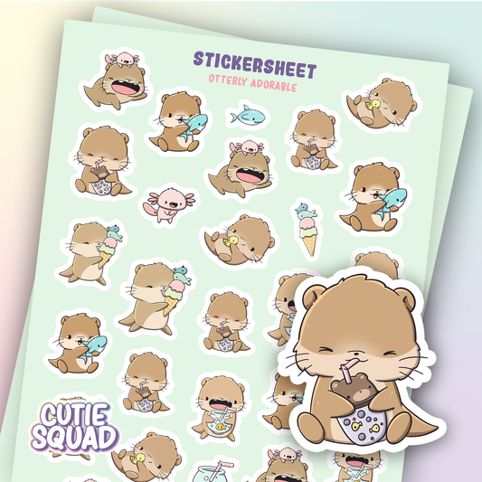 Fishy Otters pt2 | Sticker Sheet