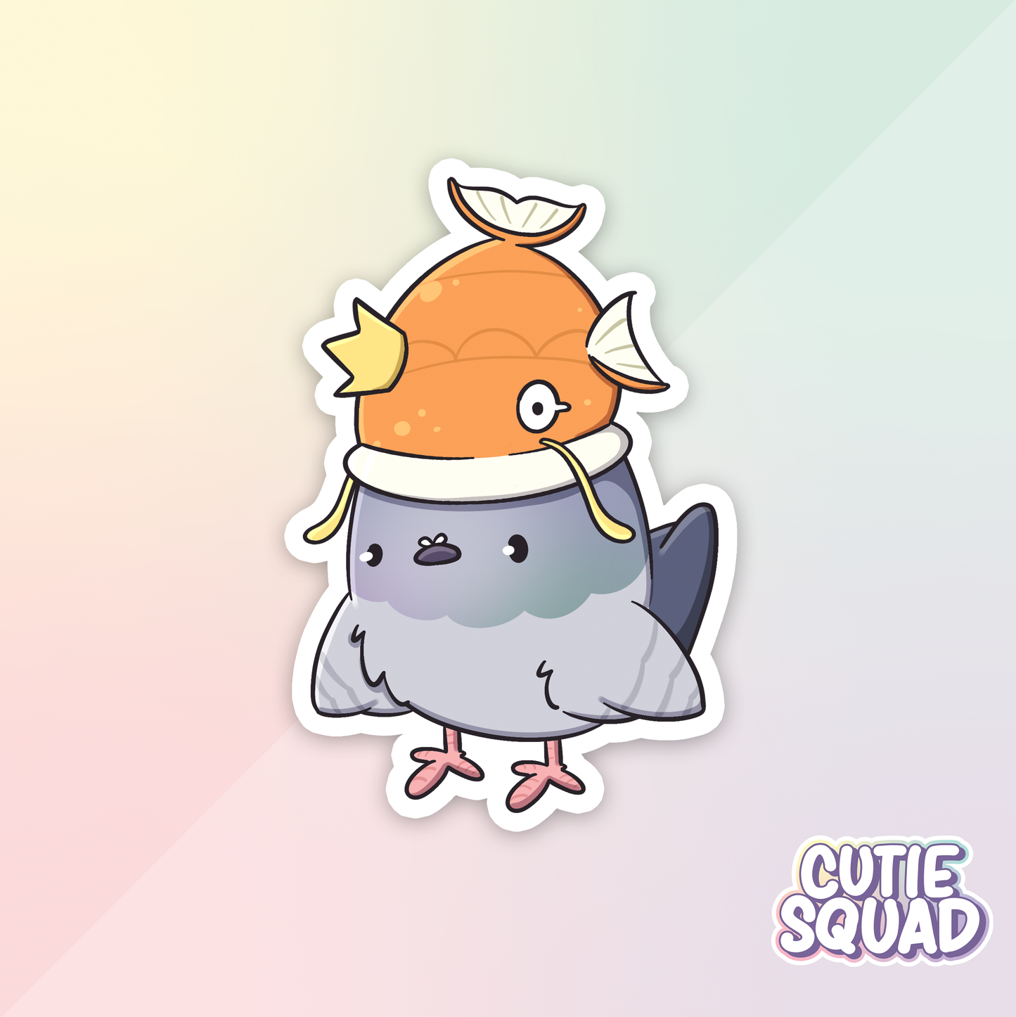 Pigeons with hats | Stickers
