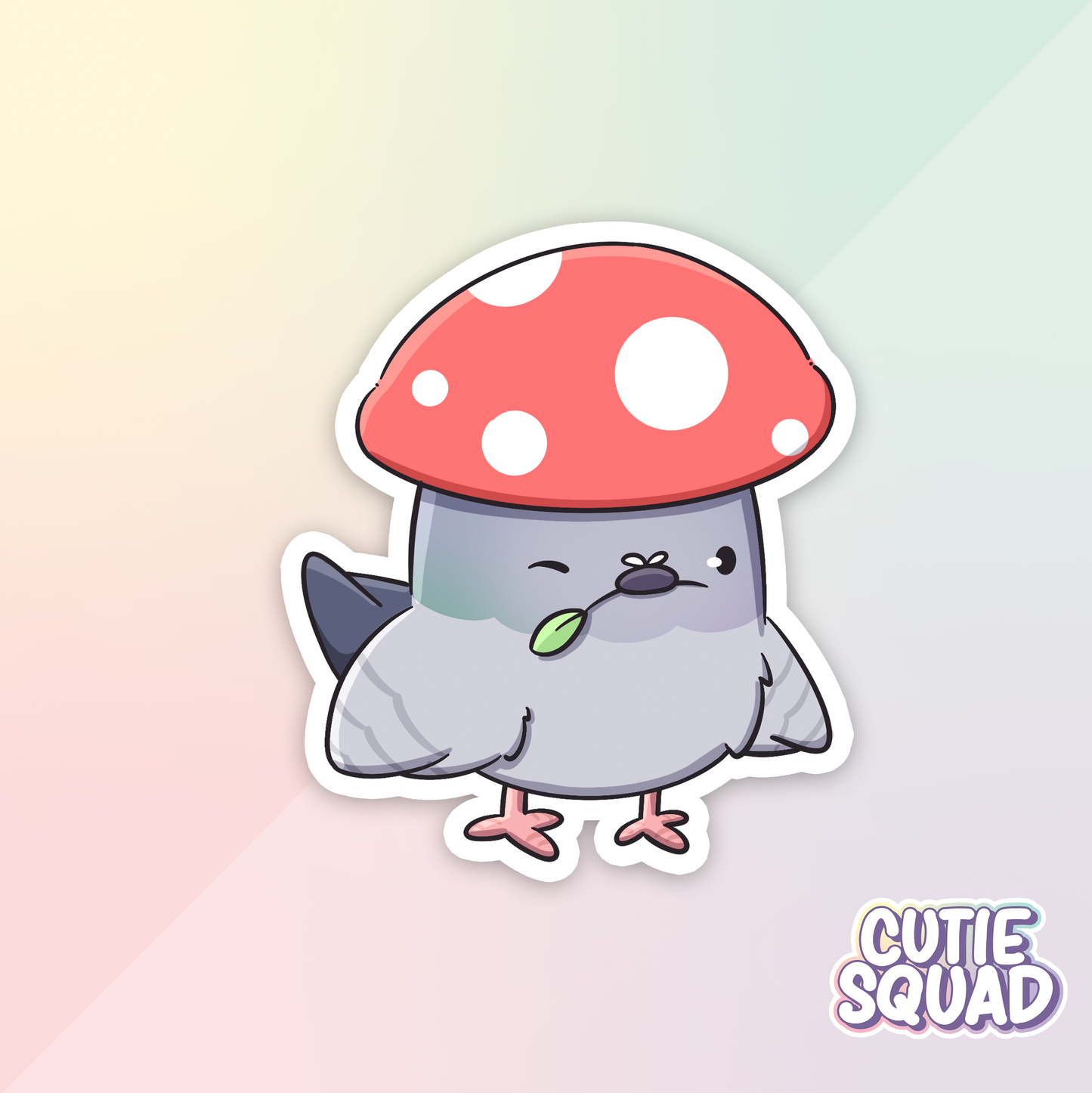 Pigeons with hats | Stickers