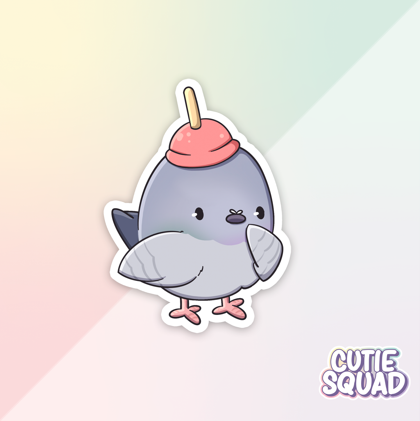 Pigeons with hats | Stickers
