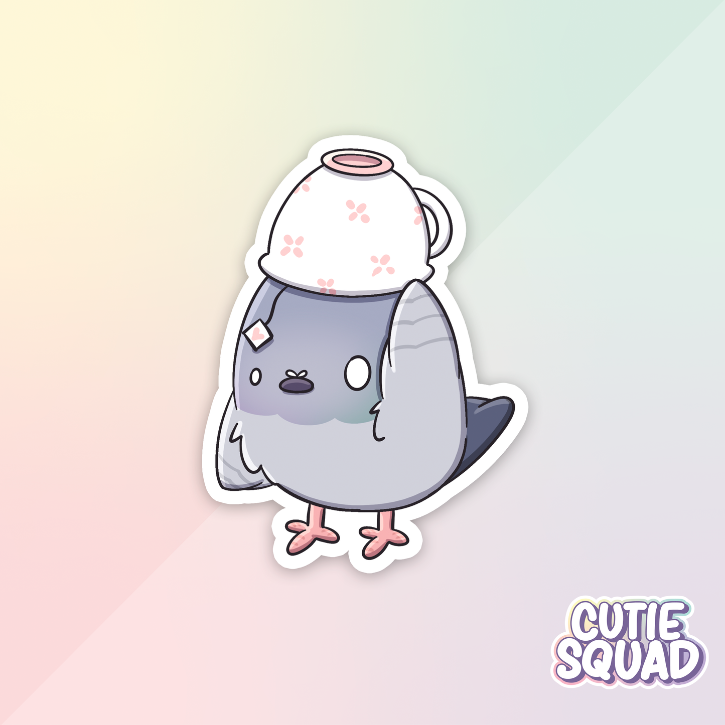 Pigeons with hats | Stickers