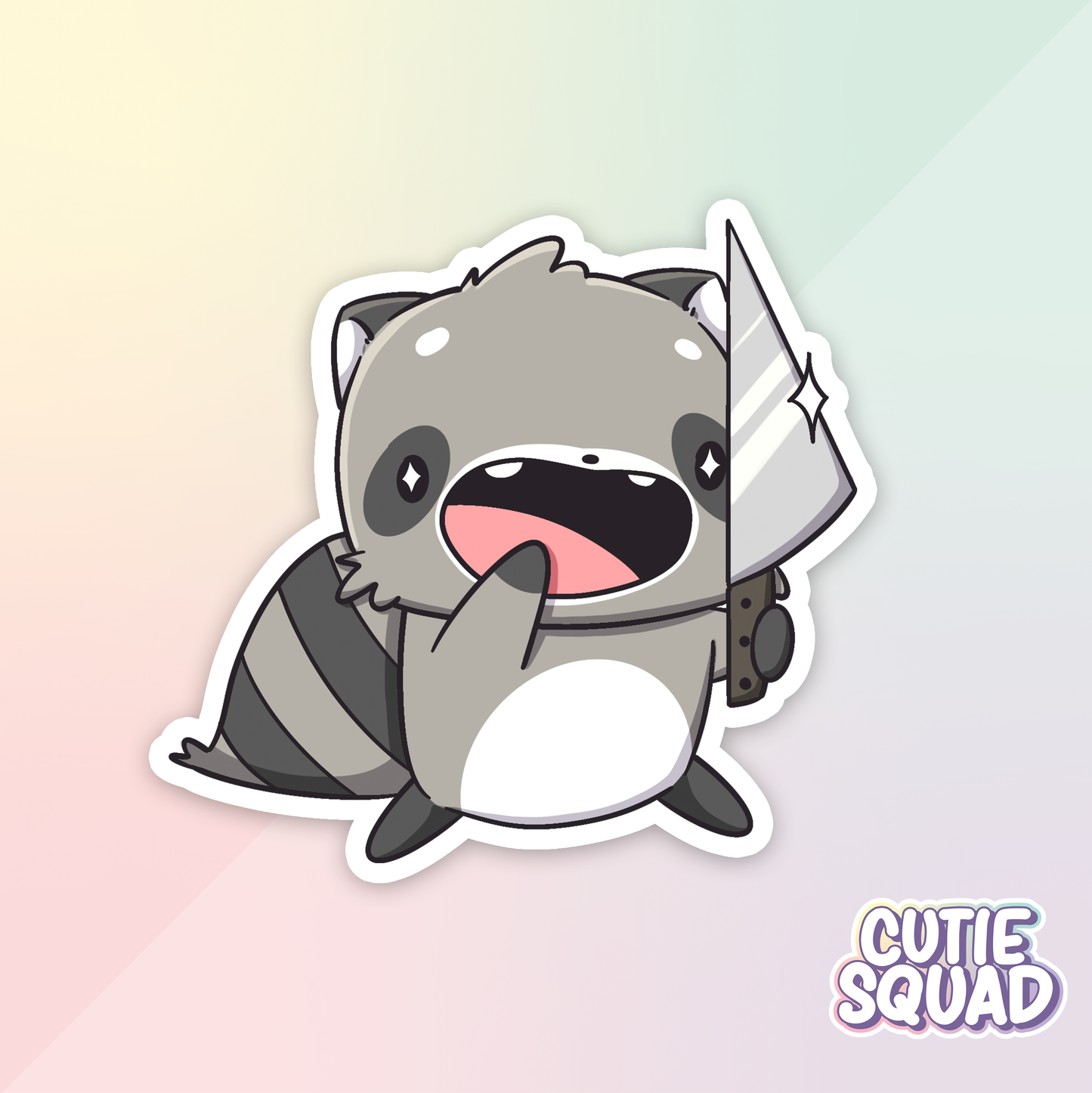 Silly Trash Pandas Raccoons | Stickers