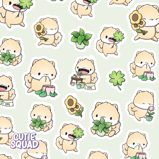 Shiba vs. Plants | Stickers sheets