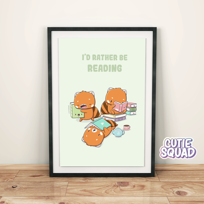 I'd rather be reading | Printable Art
