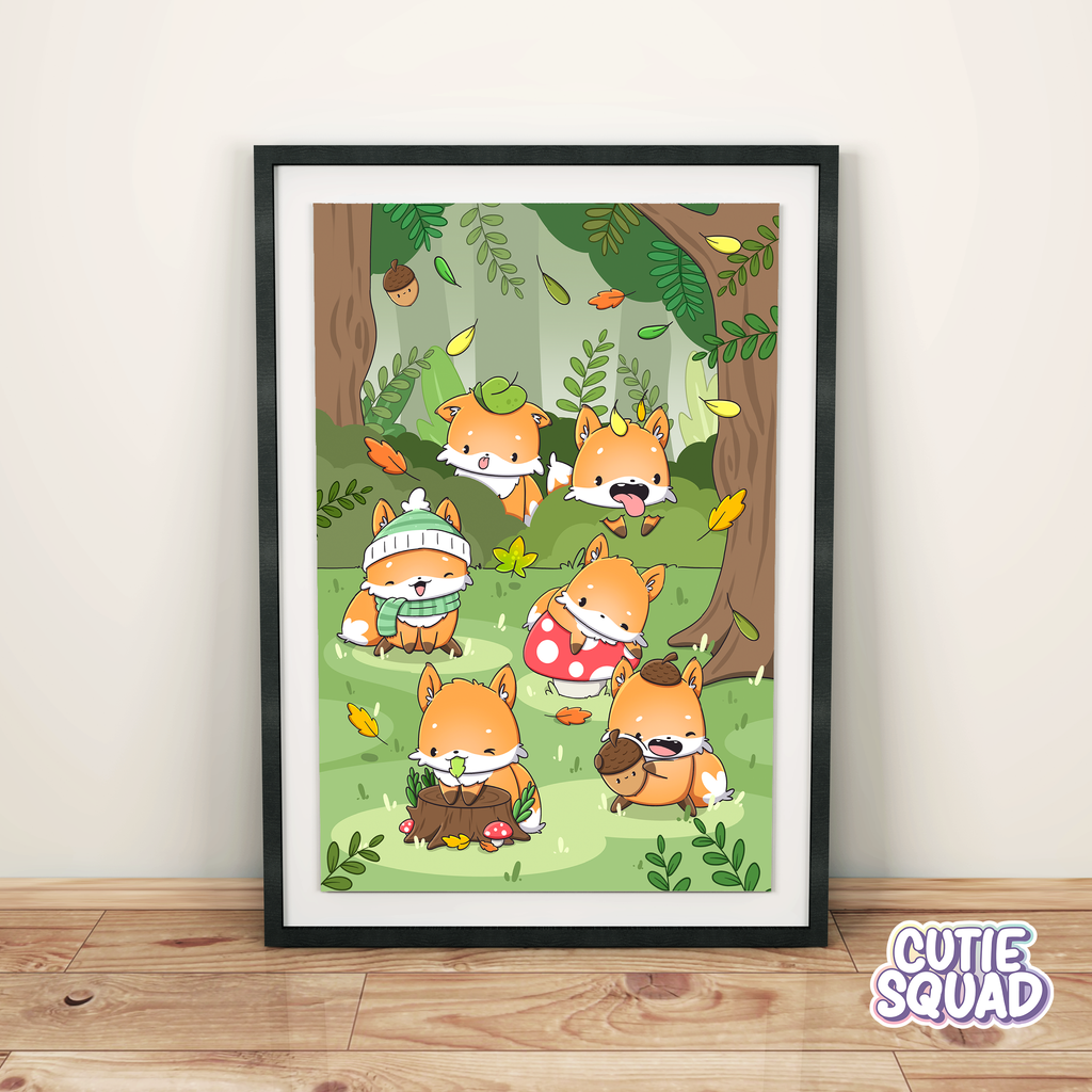 Foxes in Fall | Print