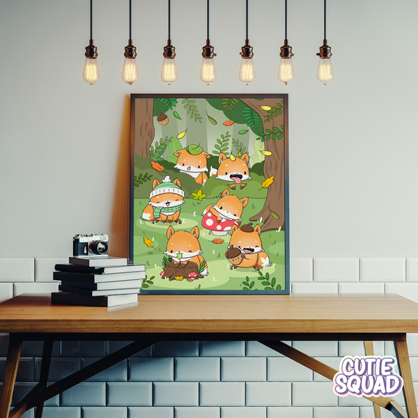 Foxes in Fall | Print