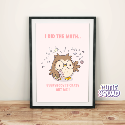 I did the Math | Printable Art