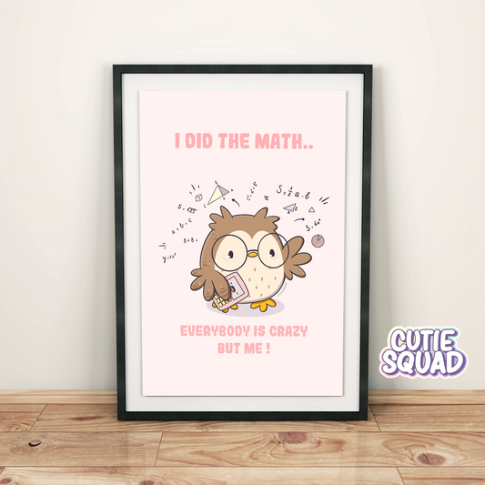 I did the Math | Printable Art