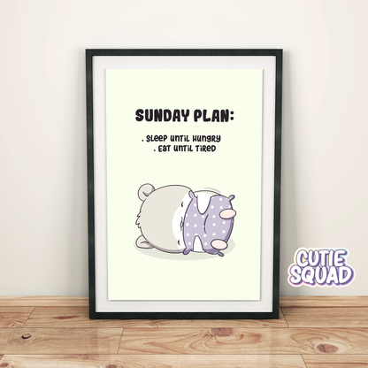 Sunday Plans | Printable Art