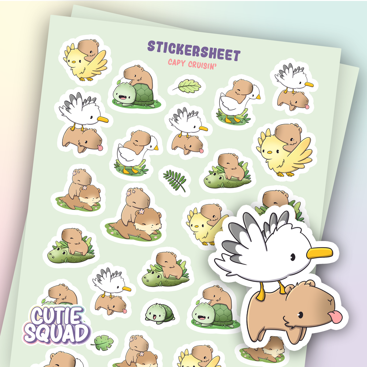 Capy cruisin' | Sticker Sheet