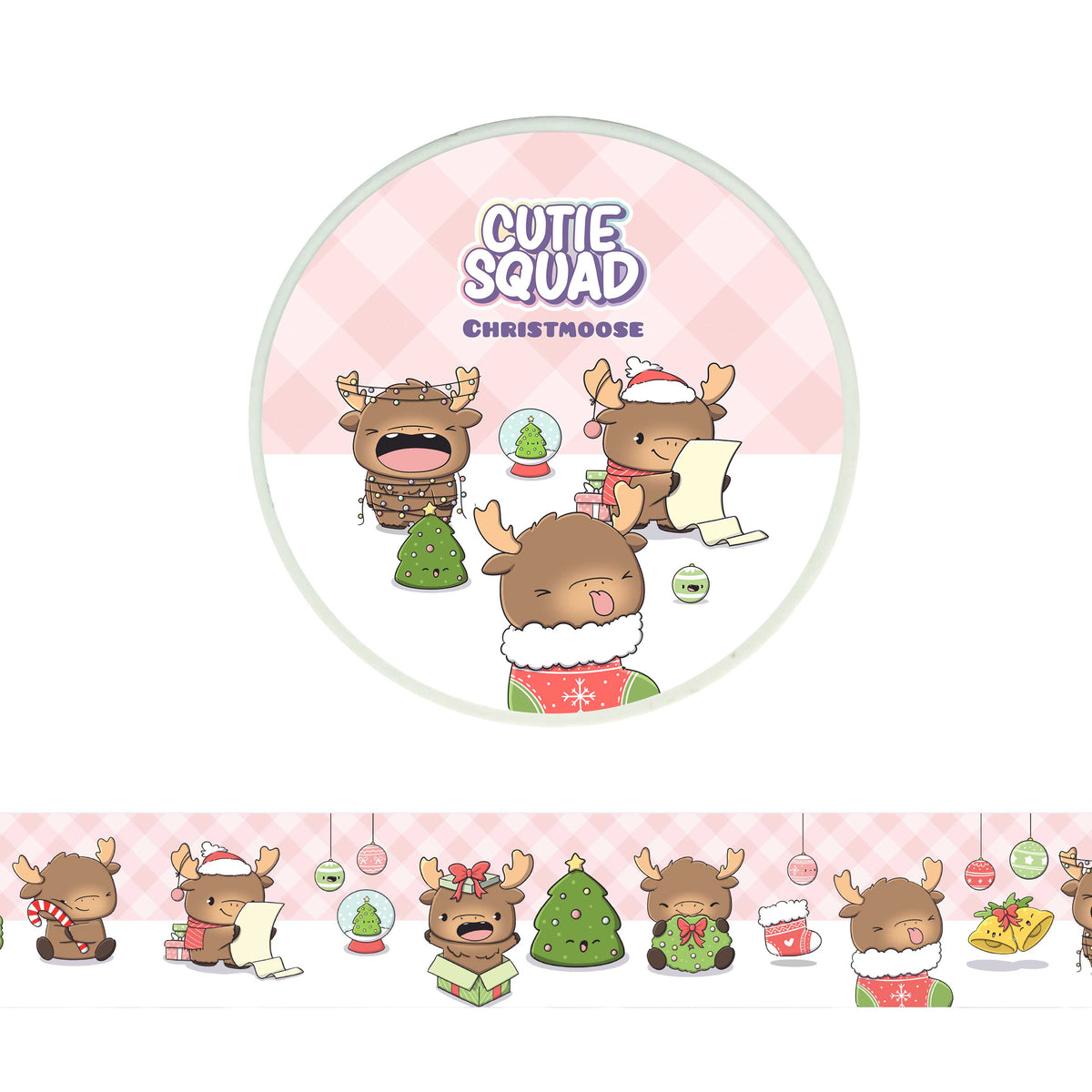 Christmoose – Süßes Weihnachtselch Washi Tape 10m