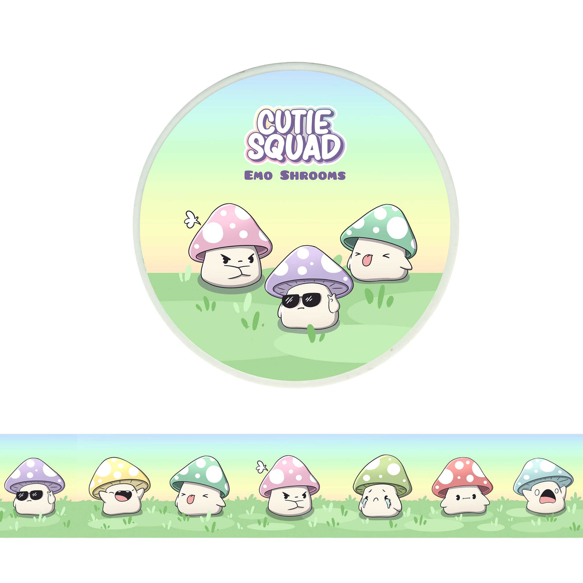 Shrooms – Cute Mushroom Washi Tape Set