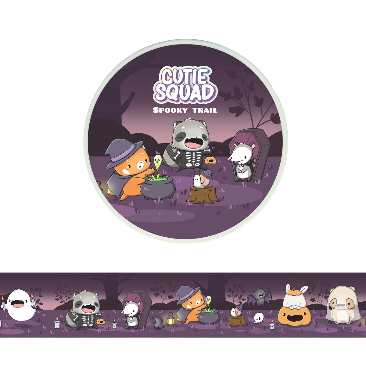Spooky Trail – Süßes Halloween Washi Tape 10m