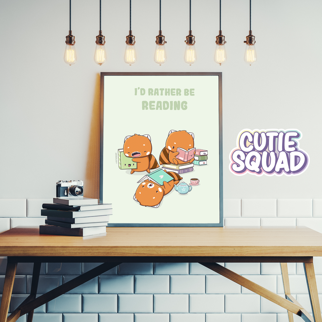 I'd rather be reading | Printable Art