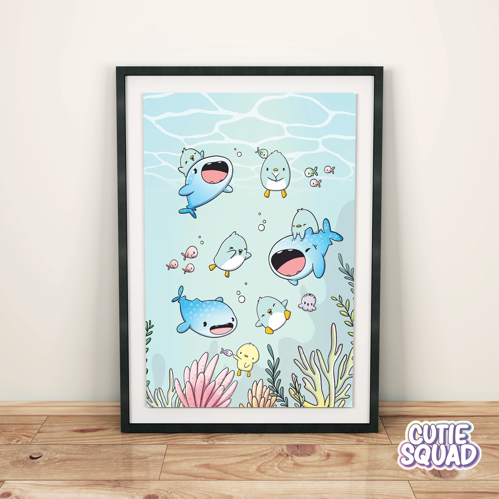 Penguins & Whales | Print