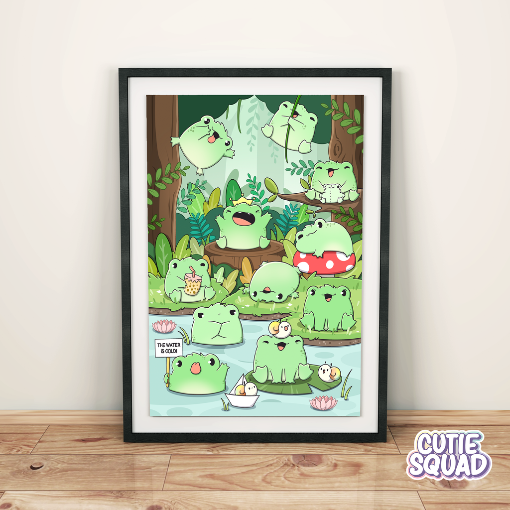 Kawaii Frogs | Print