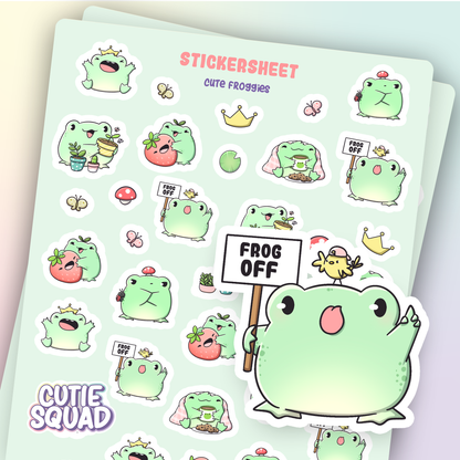 Cute froggies | Sticker Sheet