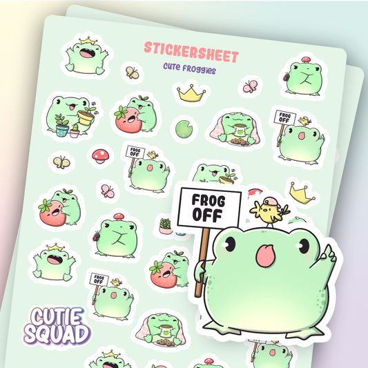 Cute froggies | Sticker Sheet