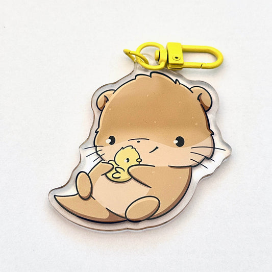 Rubber Ducky Otter Keychain