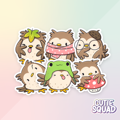 Owlbert in Fall | Stickers