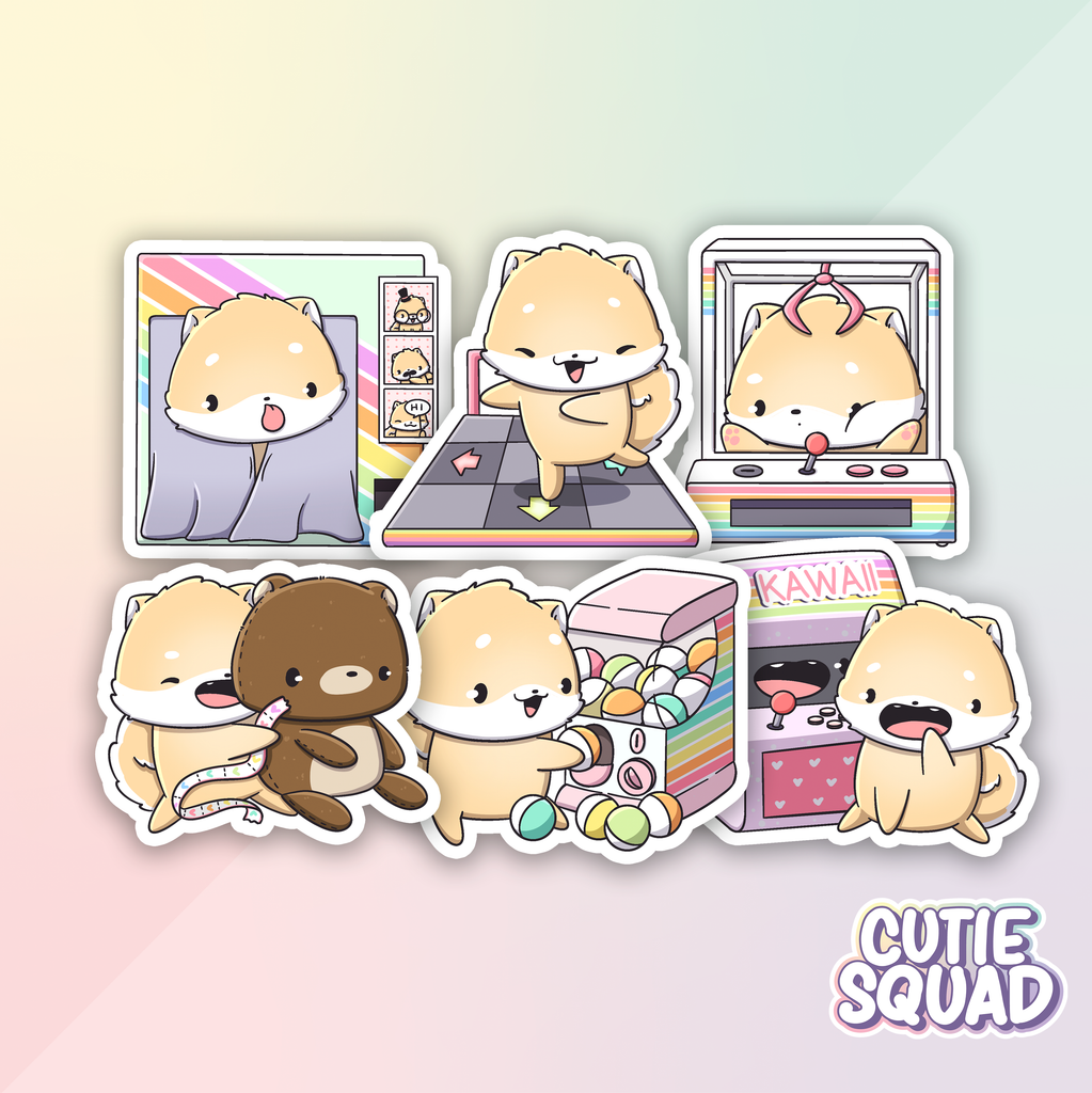 Arcade Shibas | Stickers