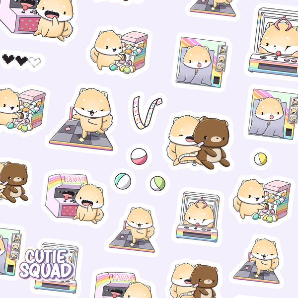 Arcade Shibas | Sticker Sheet