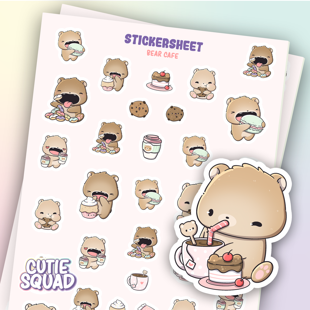 Bear Cafe | Sticker Sheet