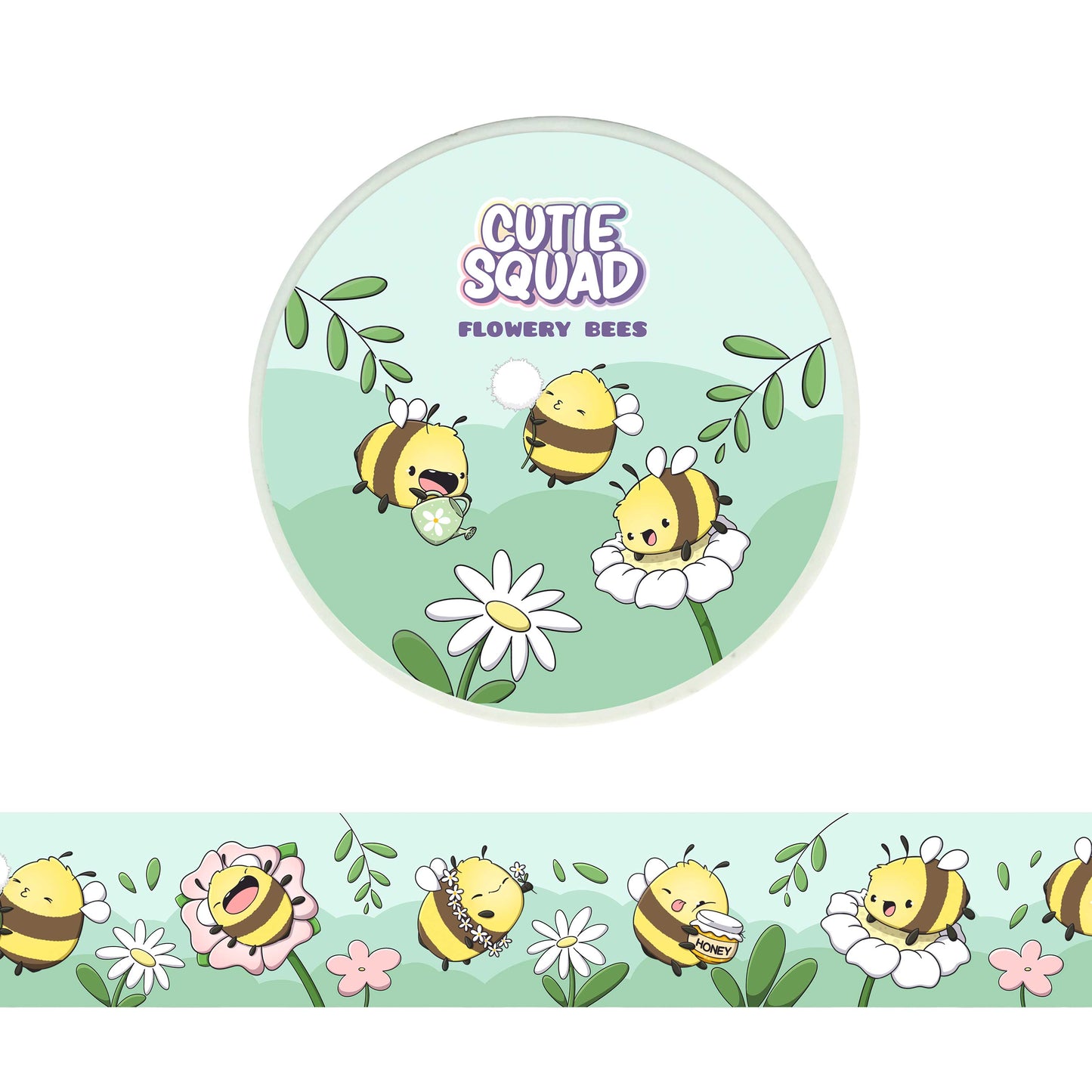Flowery Bees | Washi Tape 10m