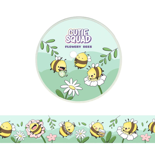 Flowery Bees | Washi Tape 10m