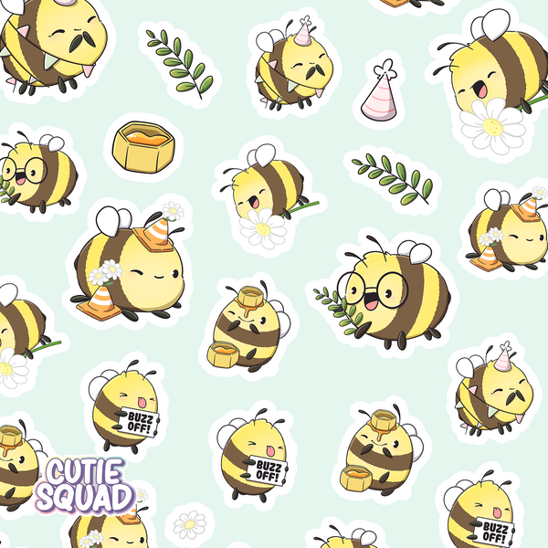 Funny Bees | Sticker Sheet