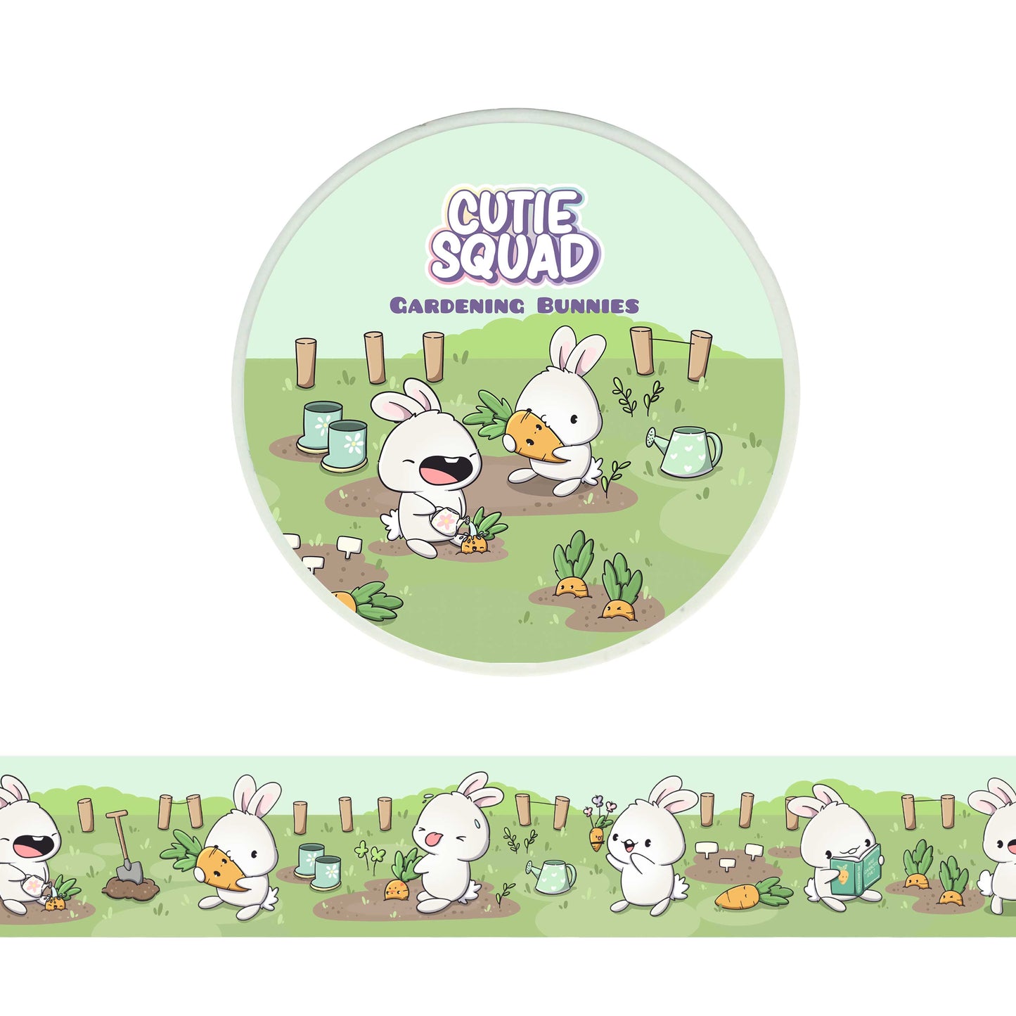 Gardening Bunnies | Washi Tape 10m