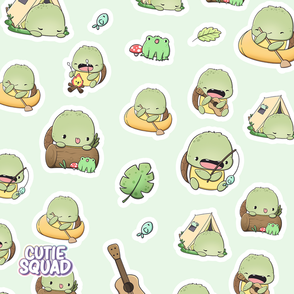 Camping Turtles | Sticker Sheet