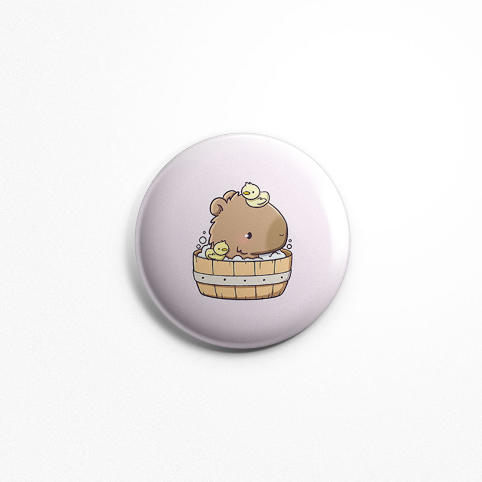 Capybaras bathing | Buttons