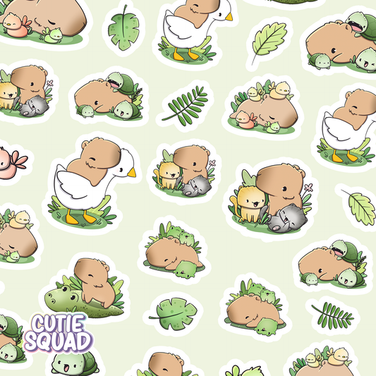 Capy & Friends | Sticker Sheet