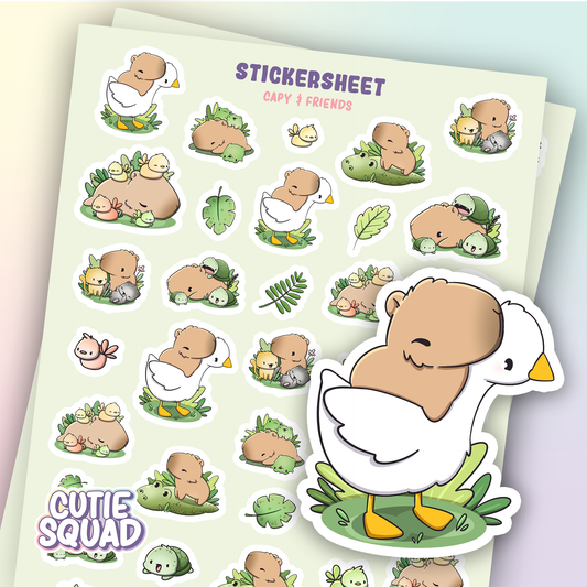 Capy & Friends | Sticker Sheet