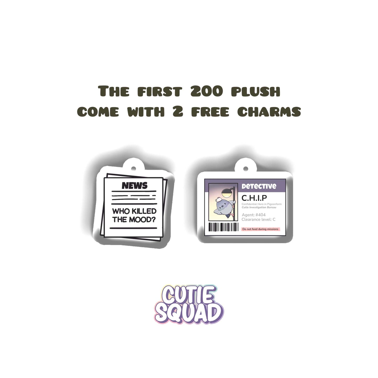 Pigeon | Chip | Plush Keychain - PREORDER