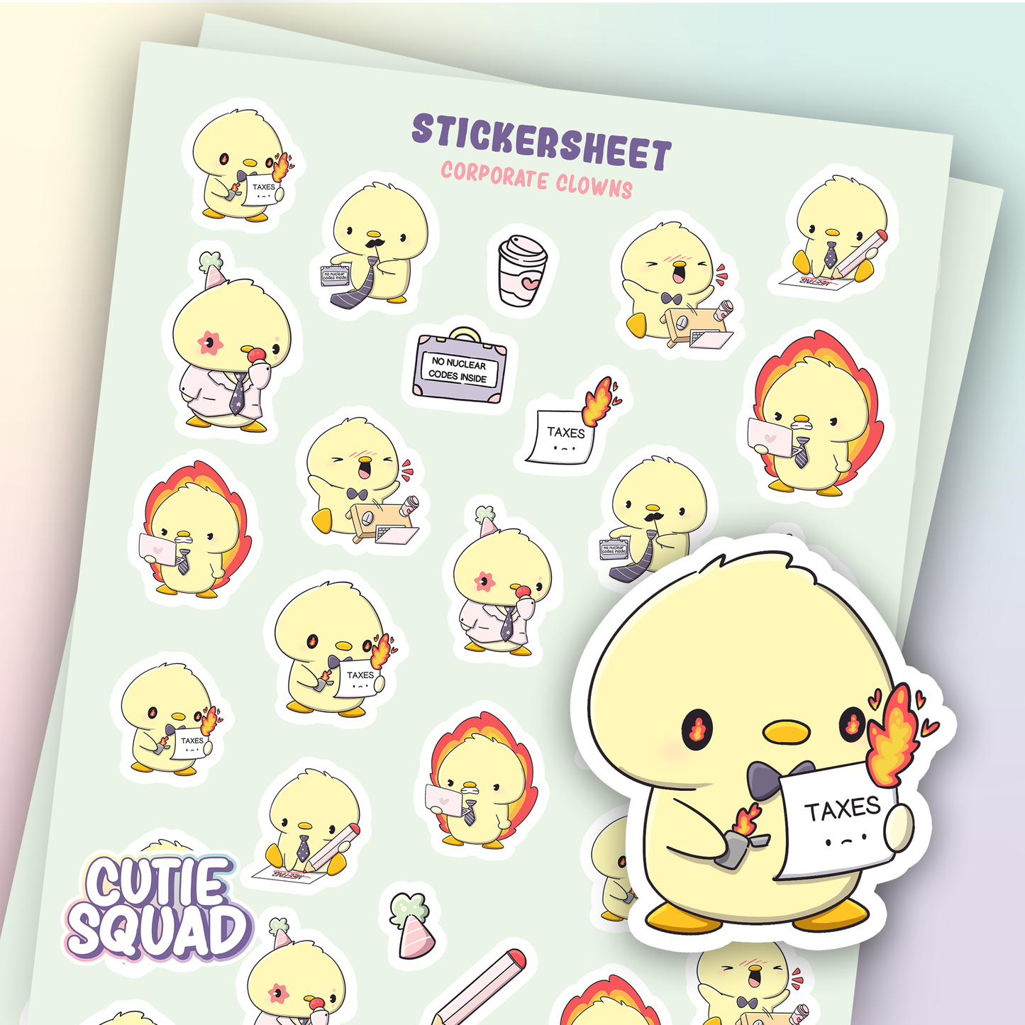 Corporate Clowns | Sticker Sheet